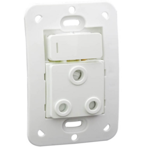 Veti 1 – 16A Switched Socket Outlet White No Cover