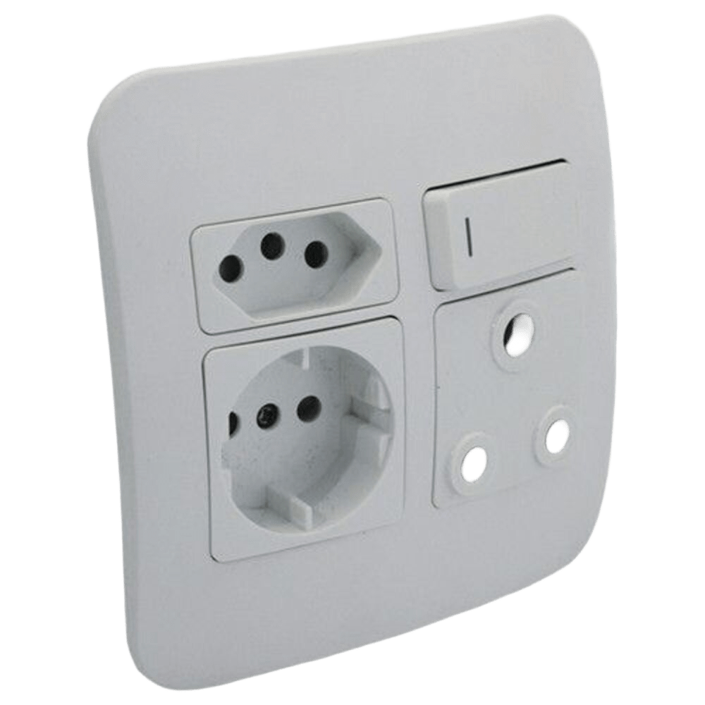 Veti 1 Combo Socket – Schuko White