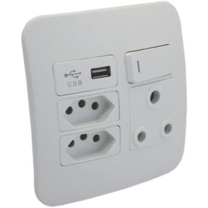 Veti 1 Combo Socket – White