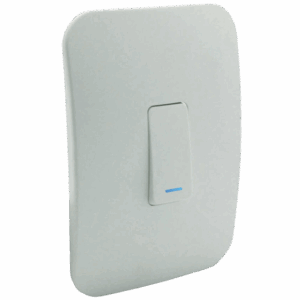 Veti 1 – 1 Lever 1 Way Switch with Locator  2x4 White