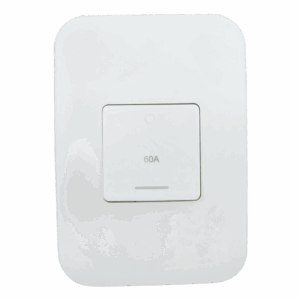 Veti 1 Isolator – 60A 3 Pole Complete 4x2 White with Indicator