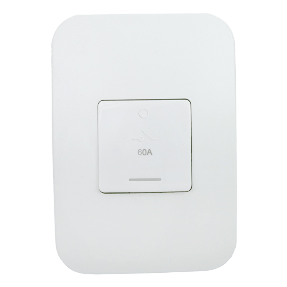 Veti 1 Isolator – 60A 3 Pole Complete 4x2 White with Indicator