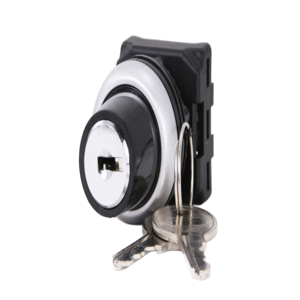 Riken Key Switch – Flush Mount, 22mm Round, 2-Position Maintained, 1N/O ...