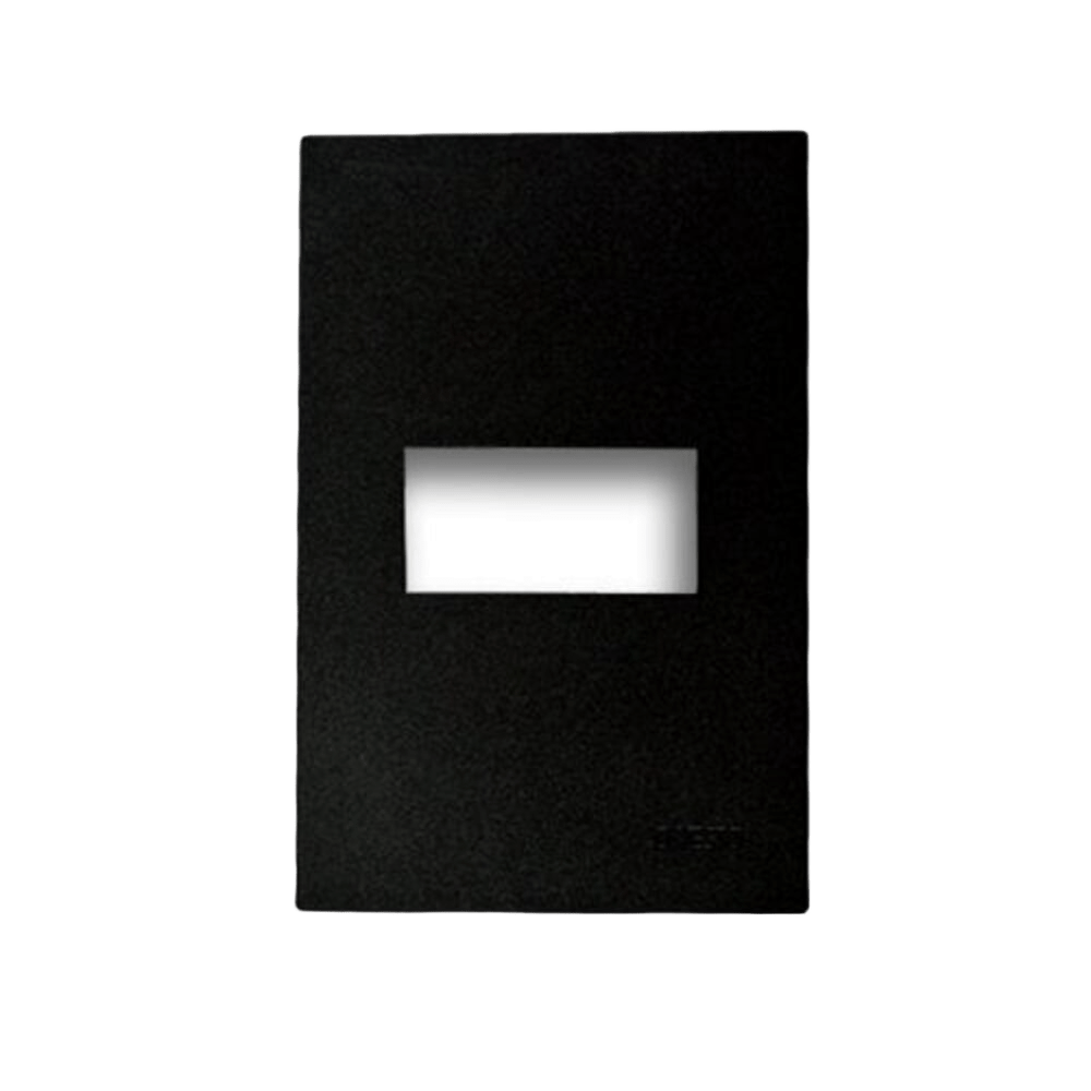 Matrix Black 2x4 1 Lever Horizontal Cover Only for Matrix modular switch installations.