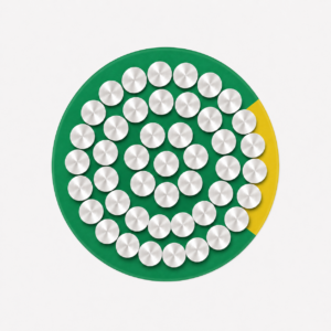 Aluminium GP Wire 120.0mm² Green/Yellow (232A) SANS1507 – 10m Increments Only