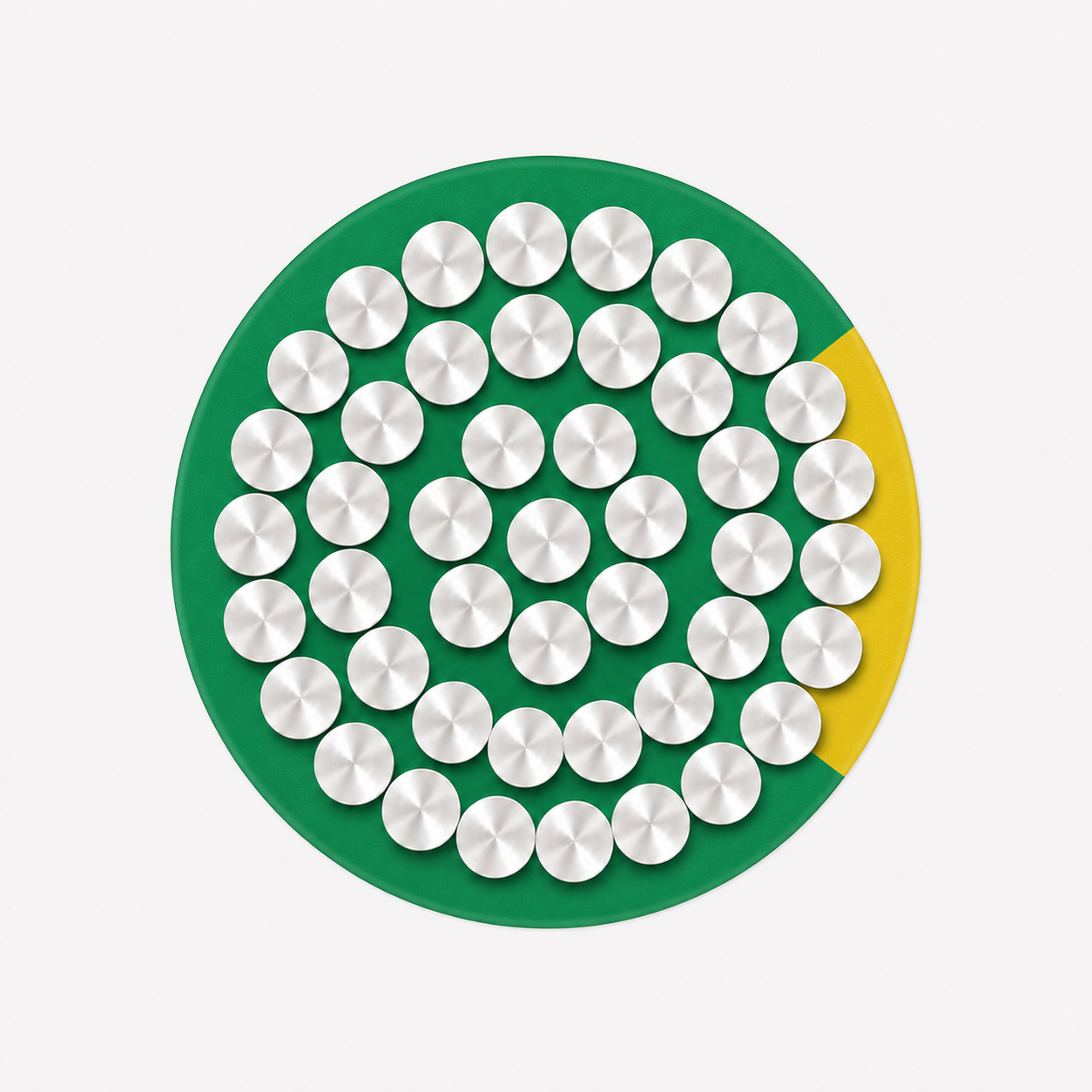 Aluminium GP Wire 120.0mm² Green/Yellow (232A) SANS1507 – 10m Increments Only