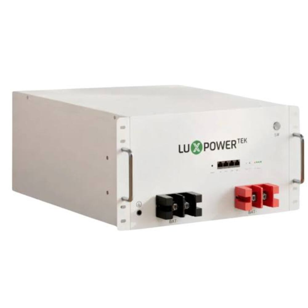 LuxPower 15kWh 51.2V 300Ah LiFePO₄ lithium battery for solar energy storage and backup power systems.